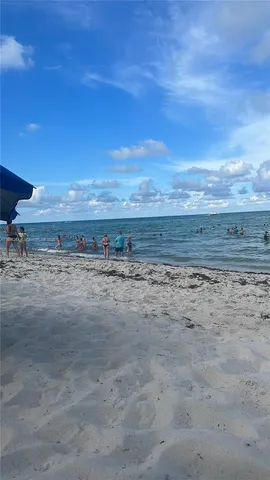 a view of beach and ocean