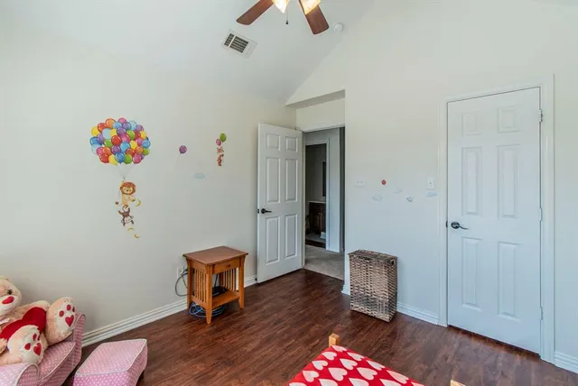 a workspace with furniture and screen