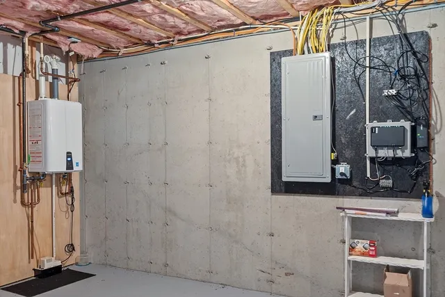 a room with furniture