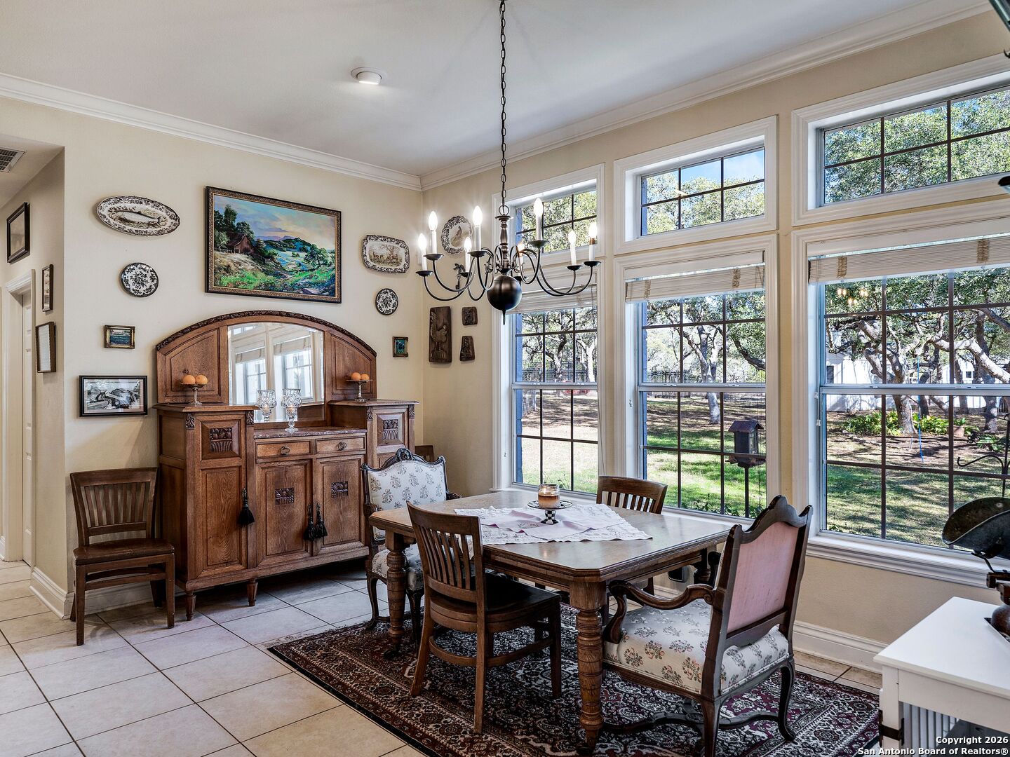 155 Cibolo Ridge Trail Boerne, TX 78015 - Photo 32 of 100 a view of a dining room with furniture window and outside view