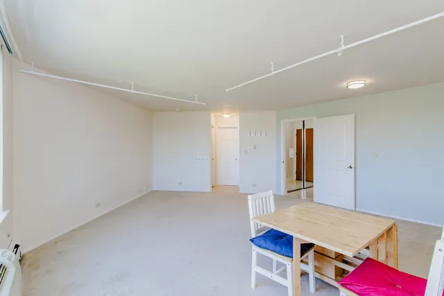 a room with furniture and a table