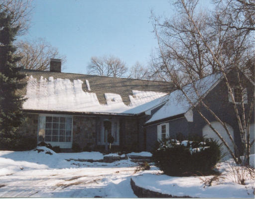 a front view of a house
