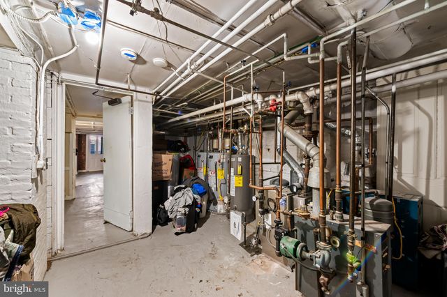a view of a storage room with gym equipment