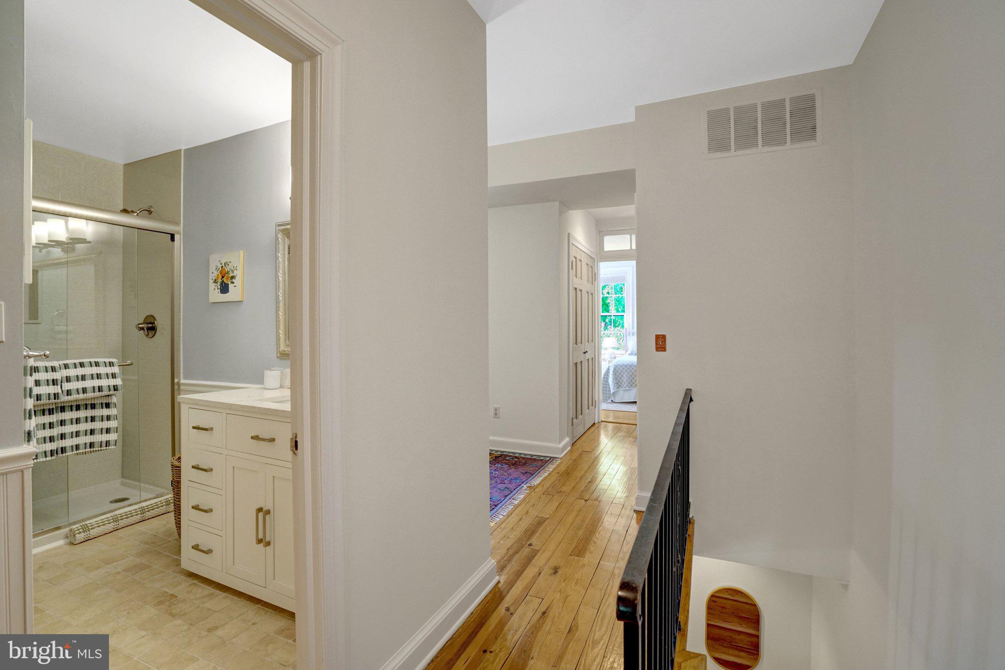 707 10th Street Southeast Washington, DC 20003 - Photo 28 of 46 Upper hall looking towards open office/guest room