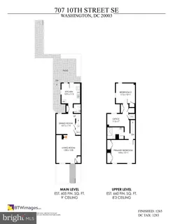 $925,000 | 707 10th Street Southeast, Washington, DC 20003