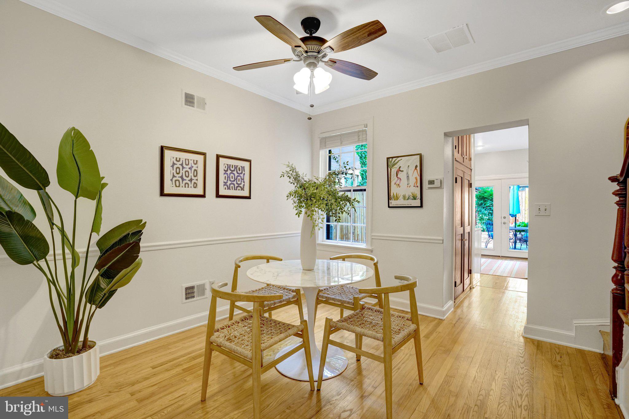 707 10th Street Southeast Washington, DC 20003 - Photo 9 of 46 Spacious dining room with wood floors