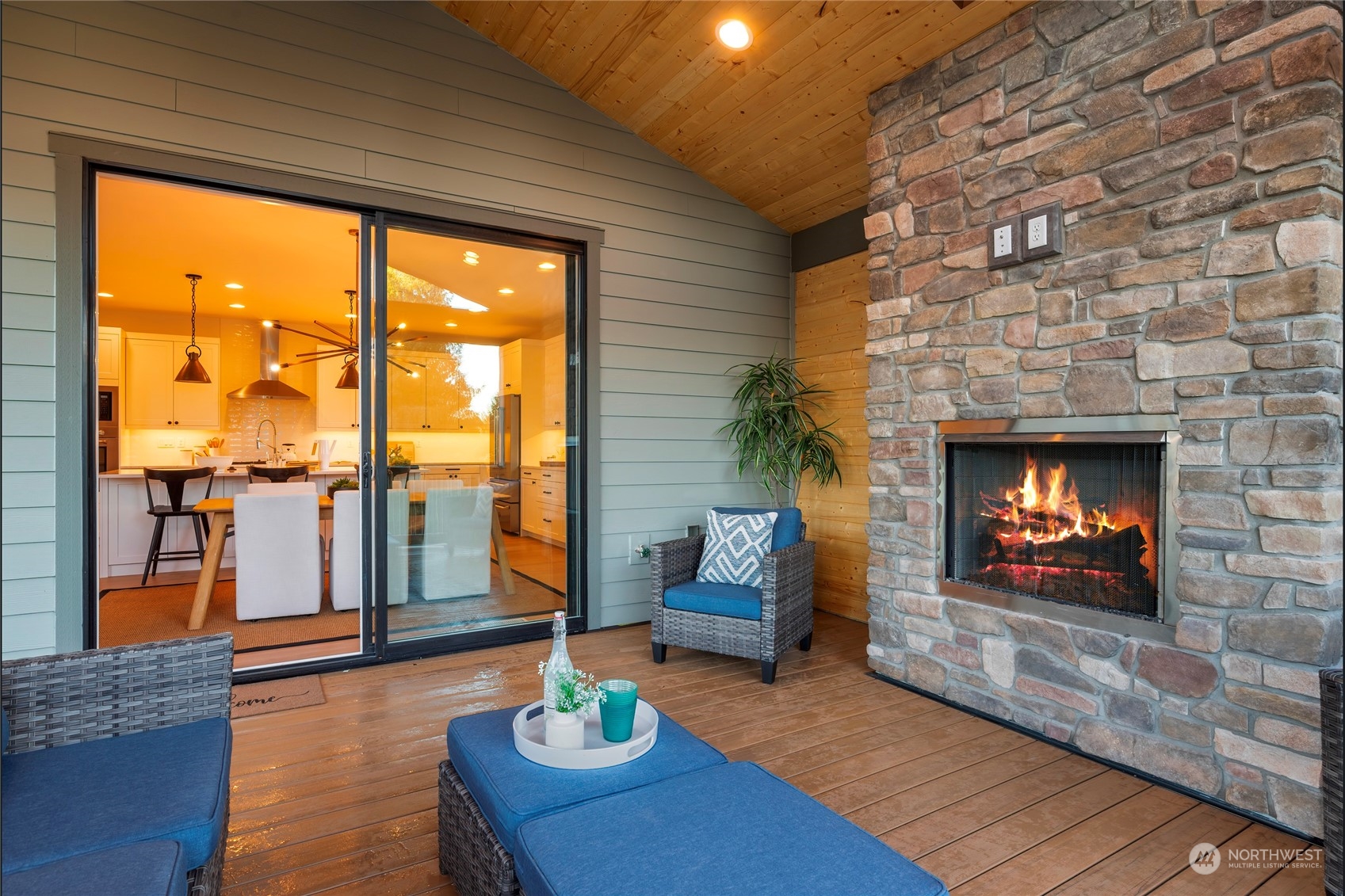 324 174th Street Southeast Bothell, WA 98012 - Photo 19 of 37 a living room with furniture and a fireplace