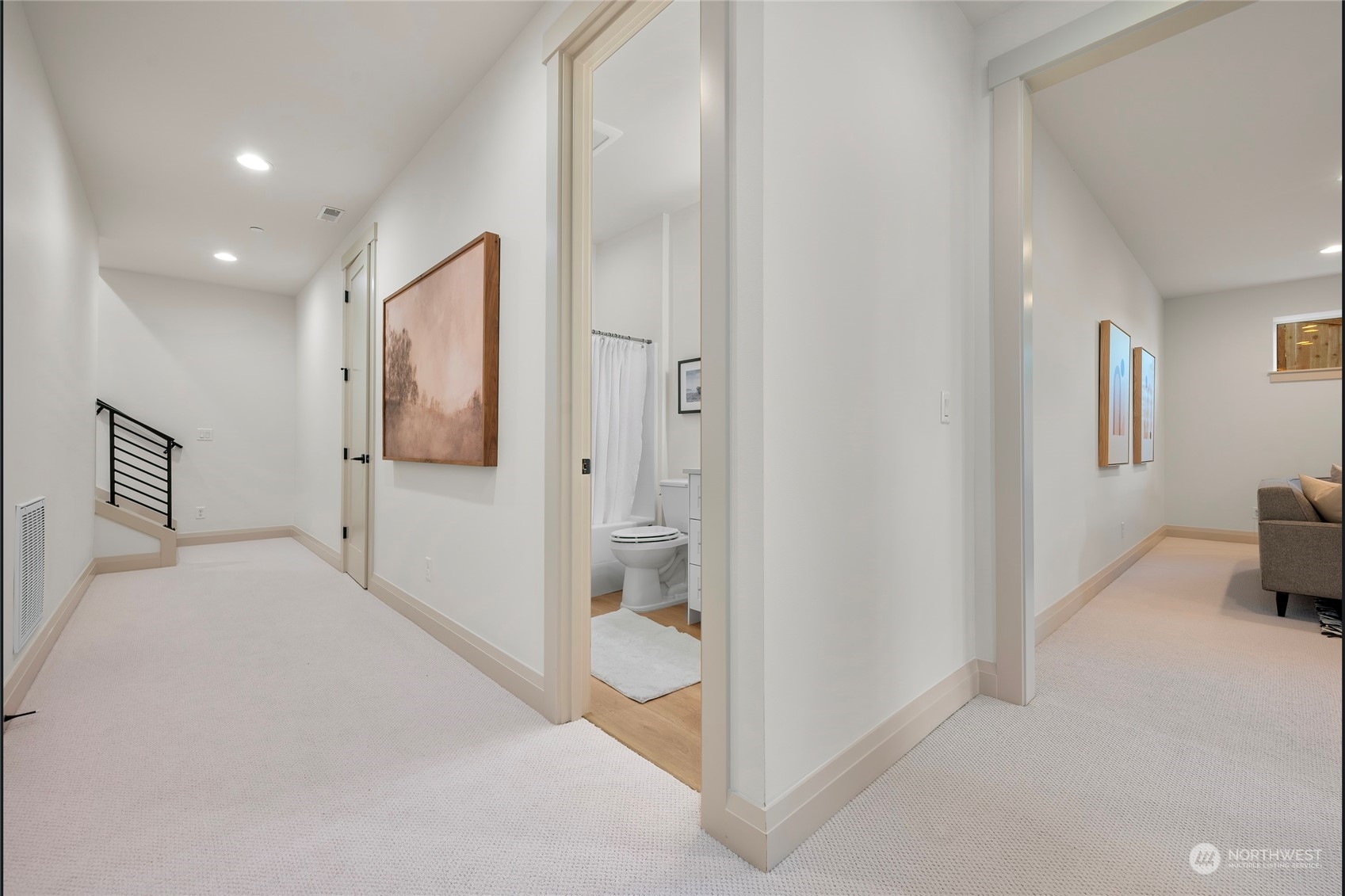 324 174th Street Southeast Bothell, WA 98012 - Photo 32 of 37 a view of a hallway with bathroom and shower