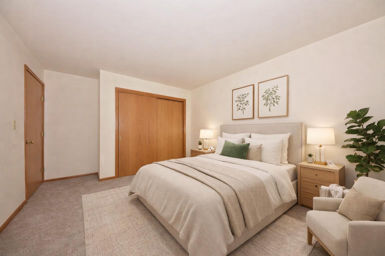 2116 Woodburn Road, Unit C Waukesha, WI 53188 - Photo 5 of 15 Second Bedroom