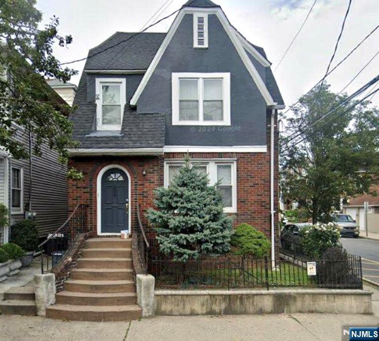 a front view of a house