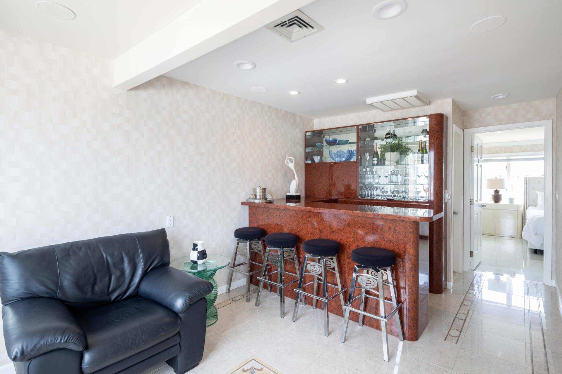 69 B Little Pine Lane East Quogue, NY 11942 - Photo 8 of 34 a living room with furniture and a fireplace