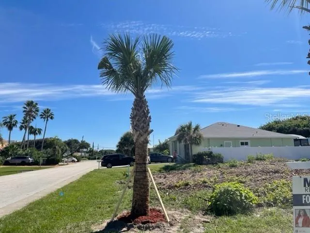a view of a house with a garden