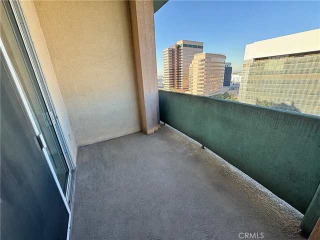 a view of balcony with city view