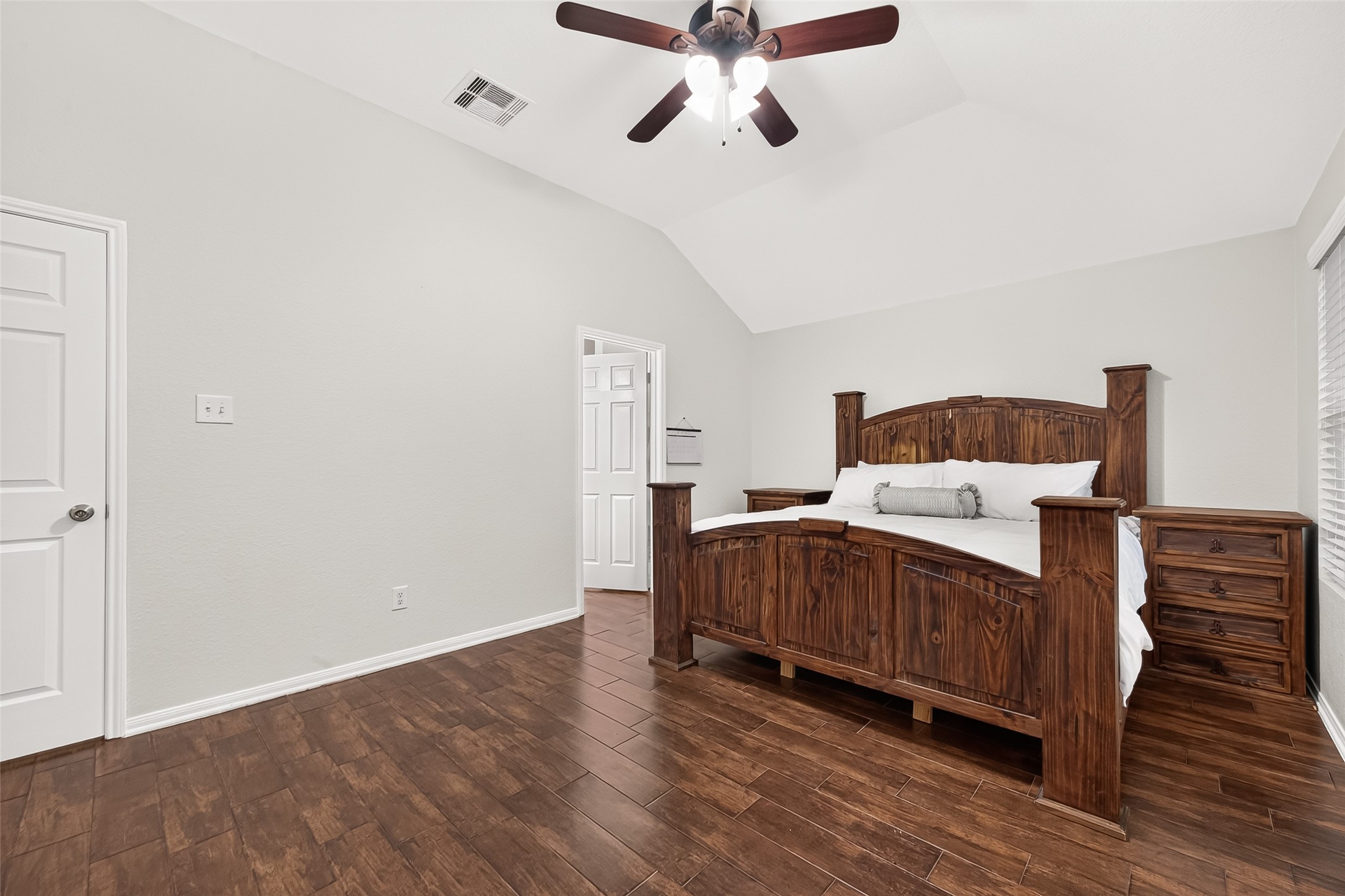 3155 View Valley Trail Katy, TX 77493 - Photo 50 of 50 Alternative perspective of the master bedroom, showcasing the generous floor plan and layout flexibility