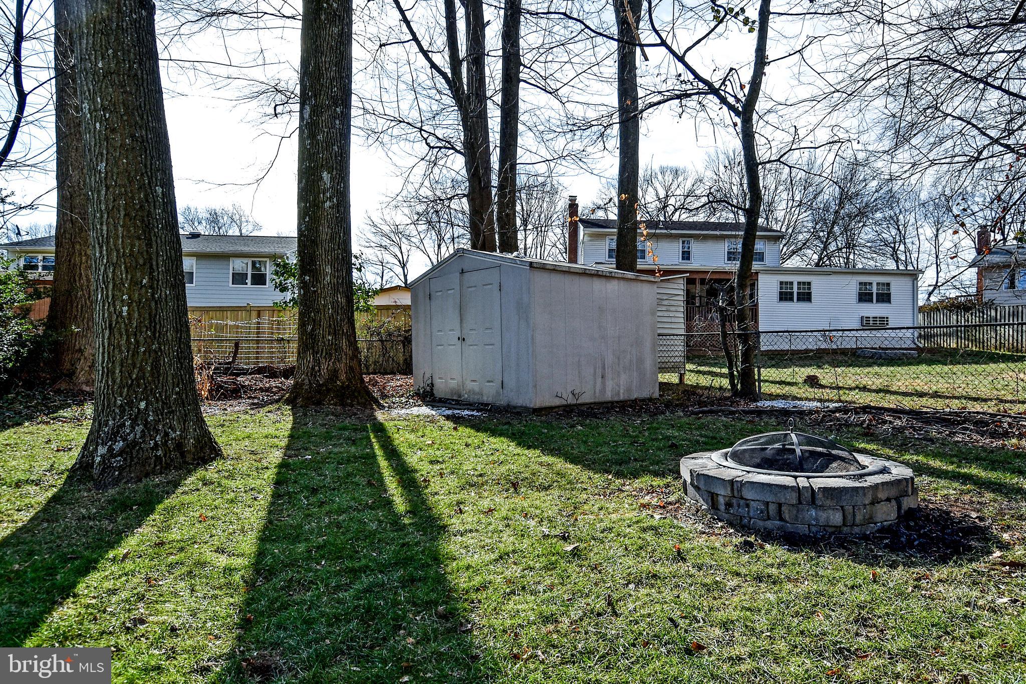 8418 Manassas Circle Vienna, VA 22180 - Photo 40 of 43 Shed and firepit