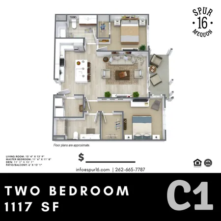 $2,295 | 6350 West Spur Road, Unit 112C, Mequon, WI 53092