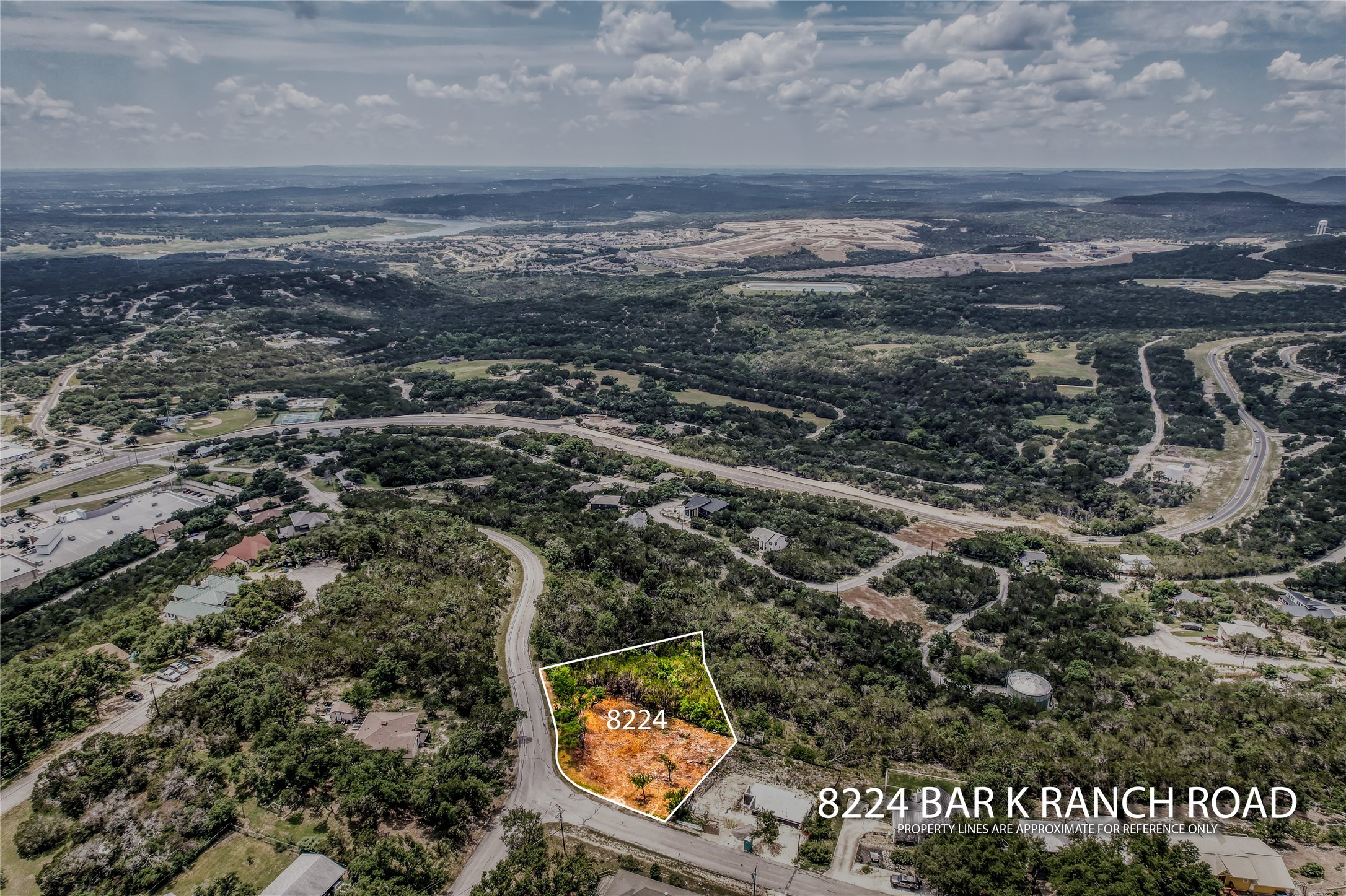 8224 Bar K Ranch Road Lago Vista, TX 78645 - Photo 15 of 25 an aerial view of beach and residential building