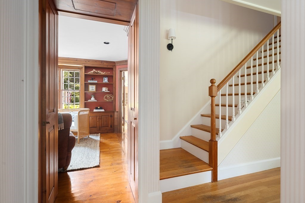 30 Arnold Road Hingham, MA 02043 - Photo 20 of 37 a view of entryway and hall with wooden floor