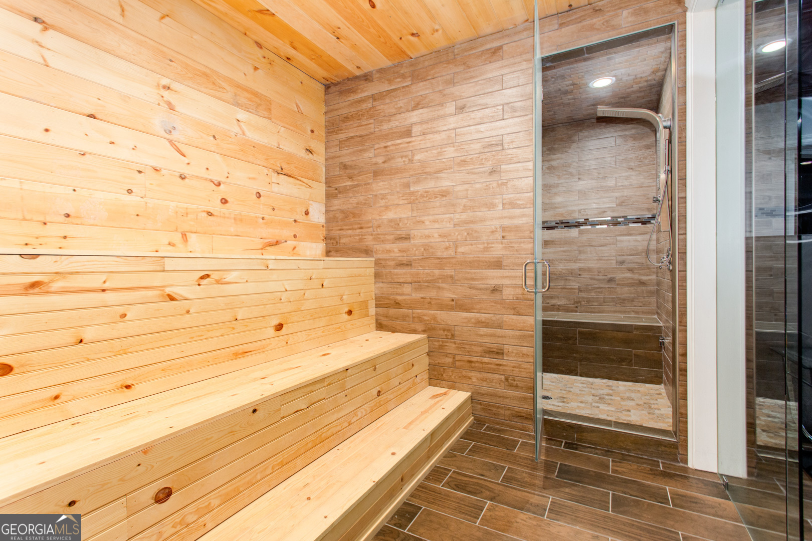 3084 Watson's Bend Milton, GA 30004 - Photo 52 of 95 SAUNA TERRACE LEVEL LEADS INTO STEAM ROOM