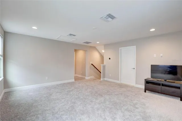 a view of a storage and utility room