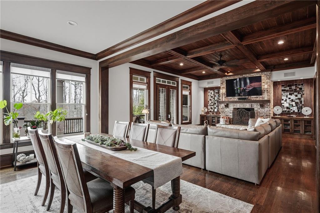 263 Hanson Way Northwest Marietta, GA 30064 - Photo 20 of 84 a view of a dining room with furniture window and outside view