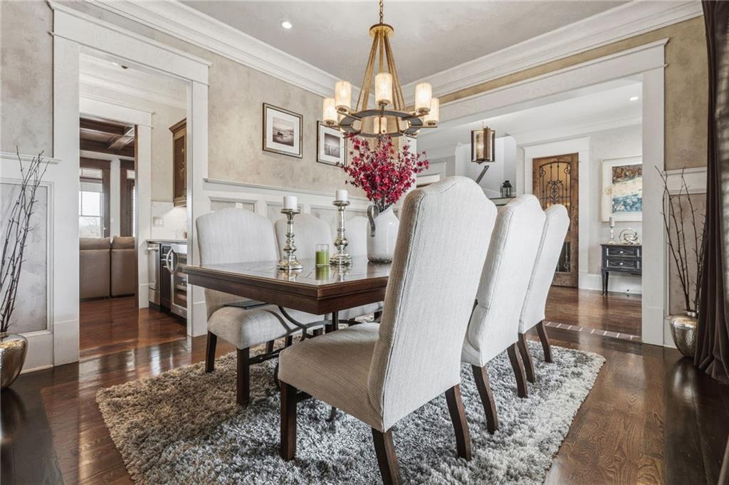 263 Hanson Way Northwest Marietta, GA 30064 - Photo 10 of 84 a view of a dining room with furniture and chandelier
