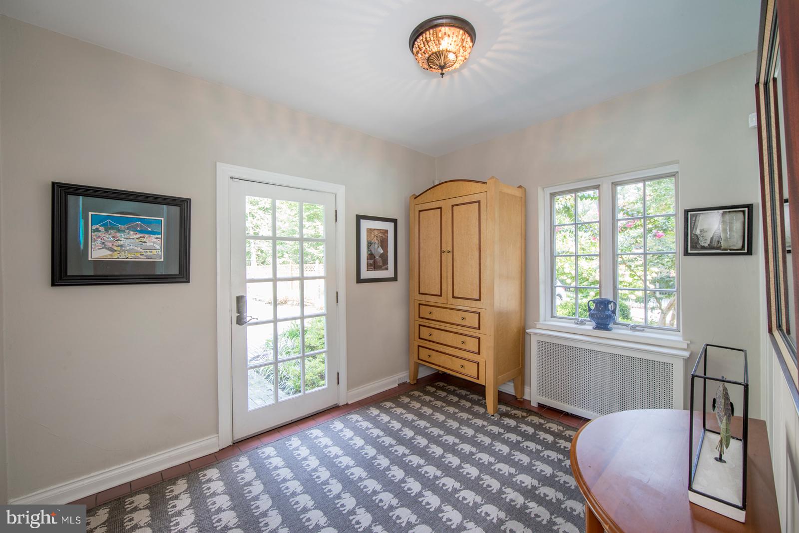 200 Glenn Road Ardmore, PA 19003 - Photo 18 of 49 Anteroom with door to side yard with pool