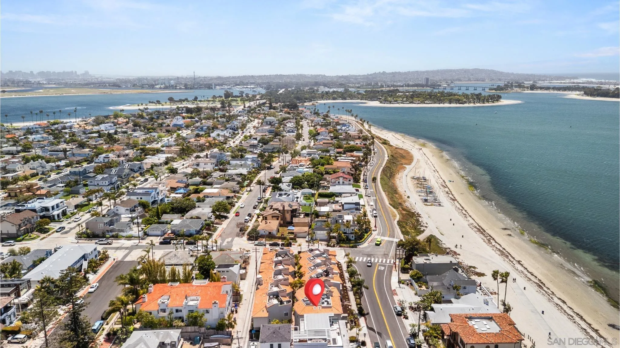 3701 Riviera Drive, Unit 11 Pacific Beach, CA 92109 - Photo 30 of 32 an aerial view of city and lake