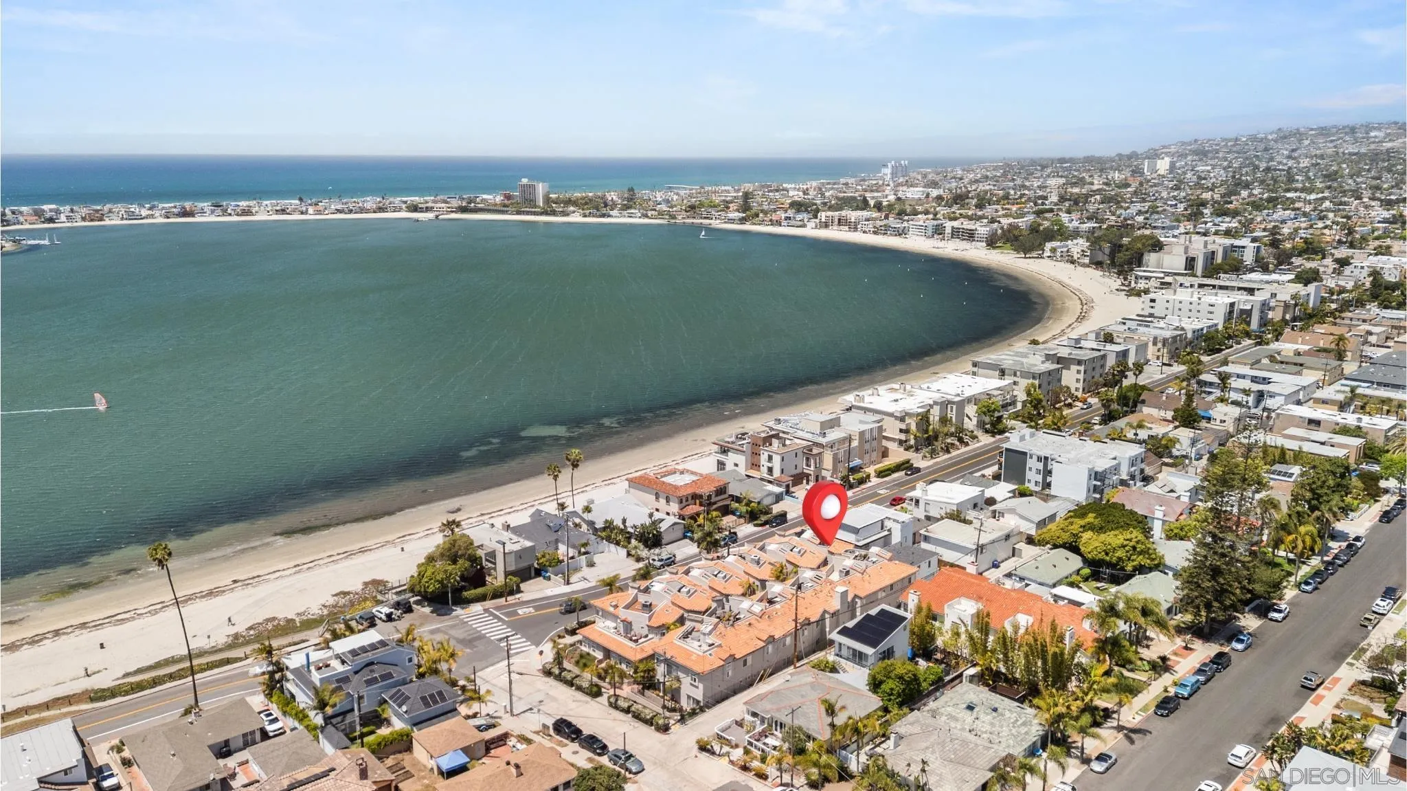 3701 Riviera Drive, Unit 11 Pacific Beach, CA 92109 - Photo 31 of 32 view of a balcony with an umbrella