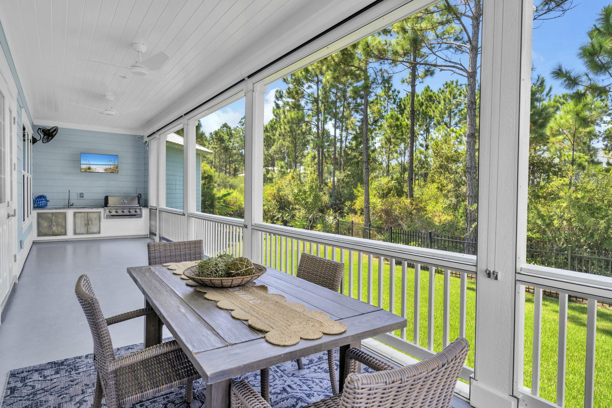 61 Sweet Breeze Drive Santa Rosa Beach, FL 32459 - Photo 54 of 92 a view of a dining room with furniture window and outside view