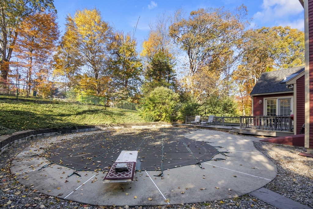 562 South Street Shrewsbury, MA 01545 - Photo 37 of 40 a view of a backyard with large trees
