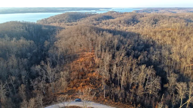 a view of city and mountain