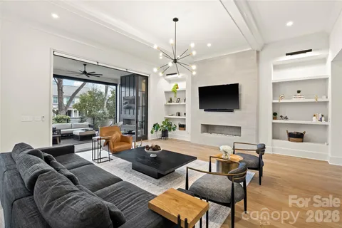 a outdoor space with furniture