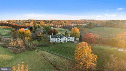 a view of a lake with a city