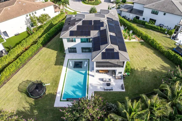 a view of a house with pool