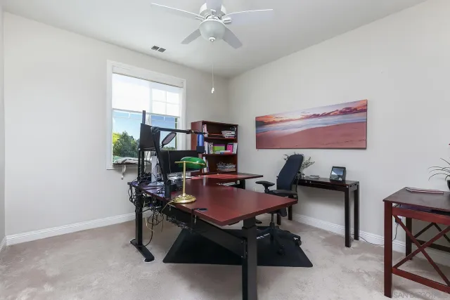 a view of a balcony with an outdoor space