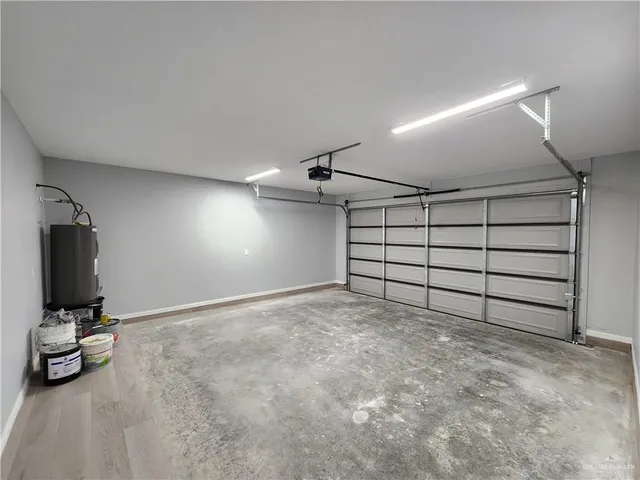 a view of a garage