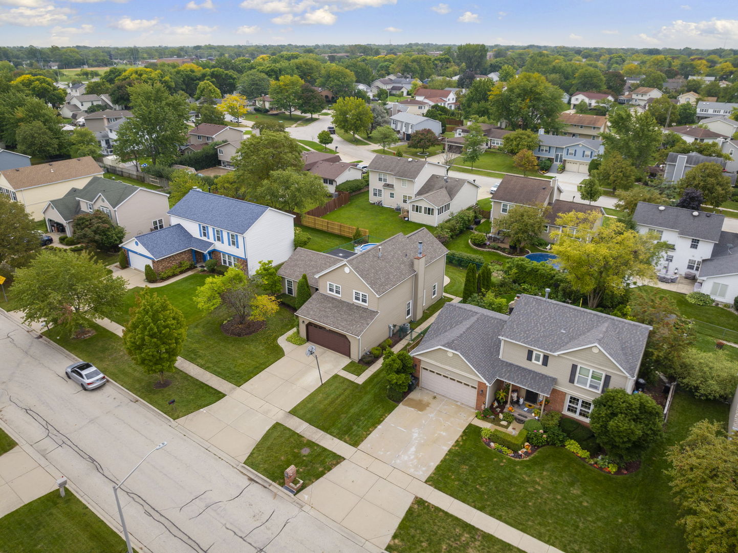 1085 John Drive Hoffman Estates, IL 60169 - Photo 38 of 41 an aerial view of residential houses with outdoor space and street view