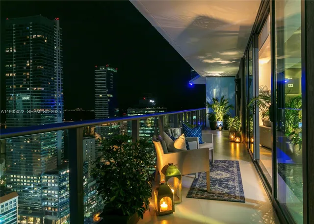 a view of city with balcony