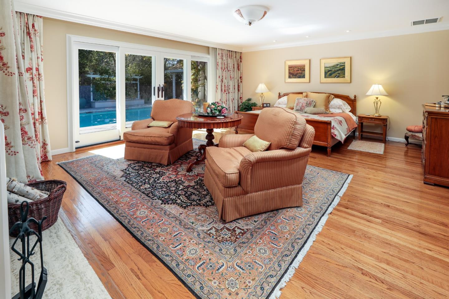 50 Barry Lane Atherton, CA 94027 - Photo 21 of 38 a living room with furniture rug and wooden floor