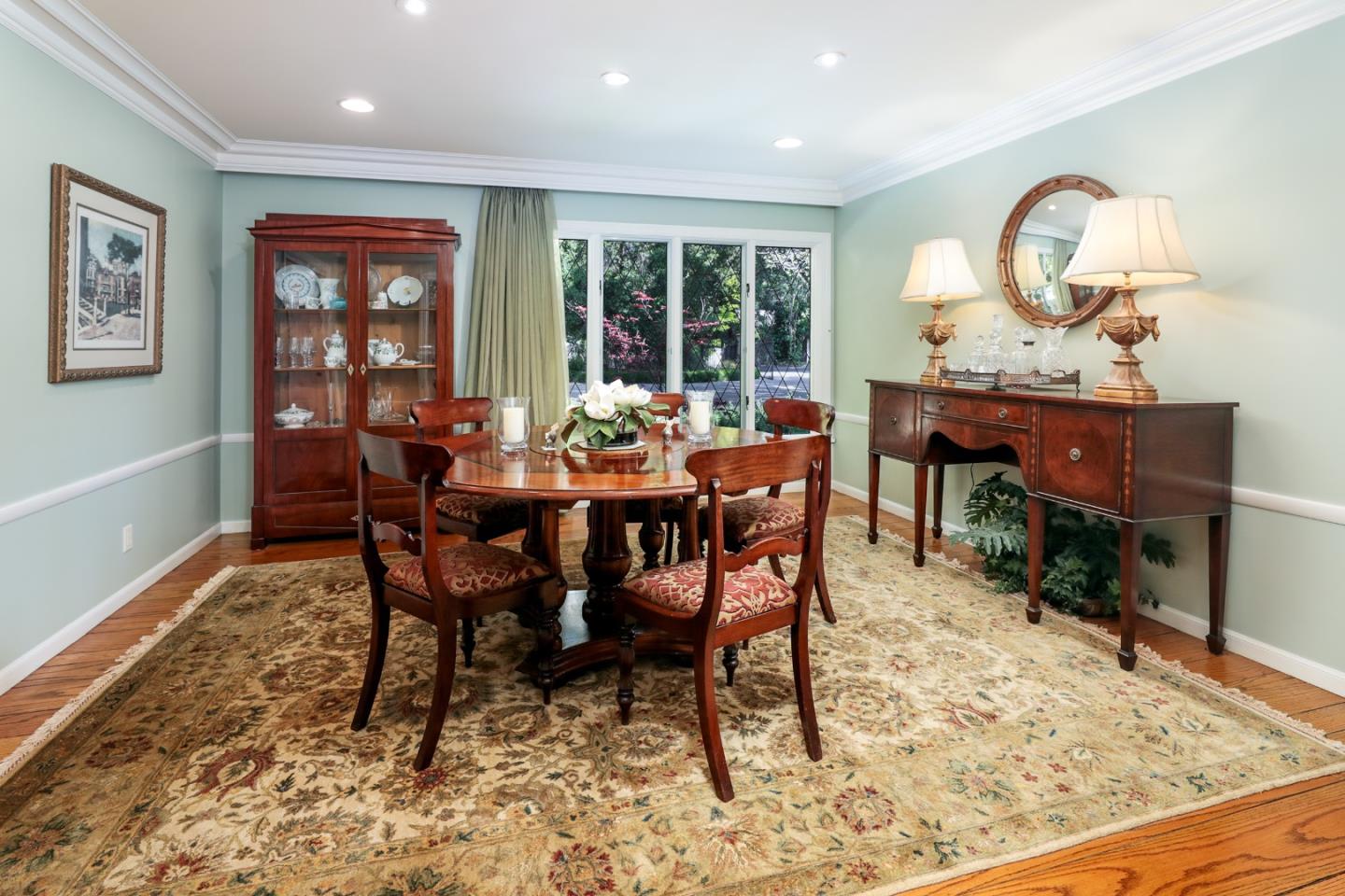 50 Barry Lane Atherton, CA 94027 - Photo 6 of 38 a view of a dining room with furniture