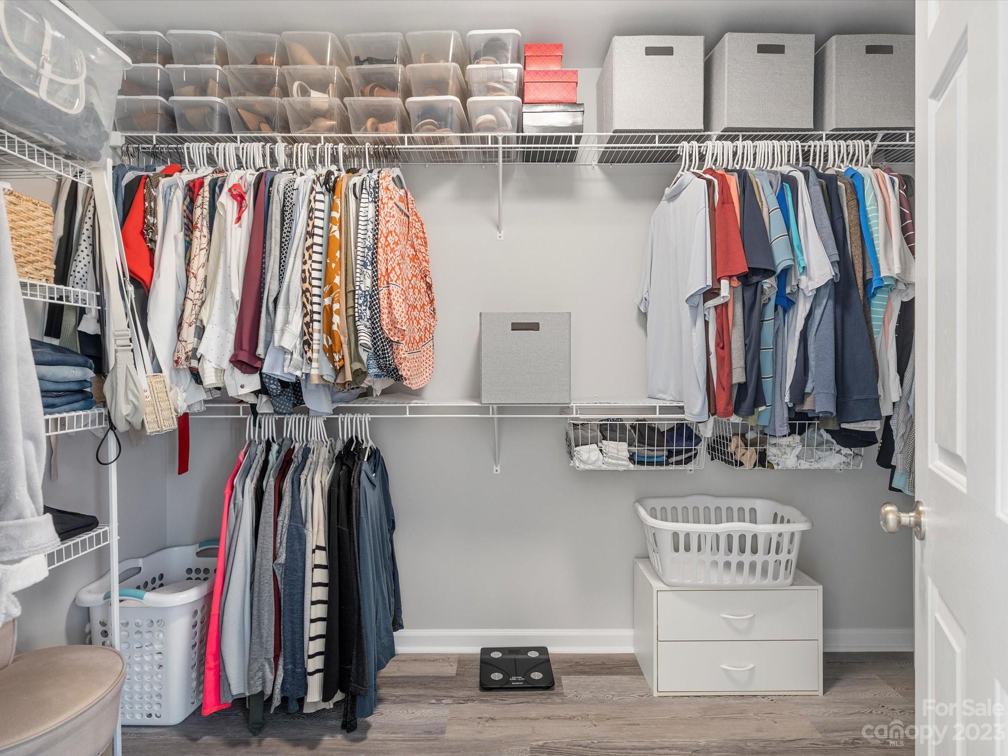 815 Circle Trace Road Monroe, NC 28110 - Photo 32 of 48 a view of walk in closet with clothes and shoes