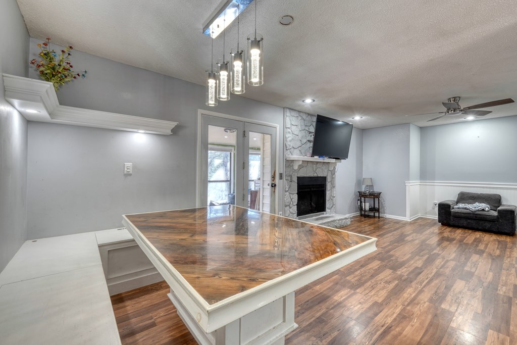 131 Hickory Ridge Circle Hayesville, NC 28904 - Photo 13 of 35 a view of kitchen and dining room with wooden floor