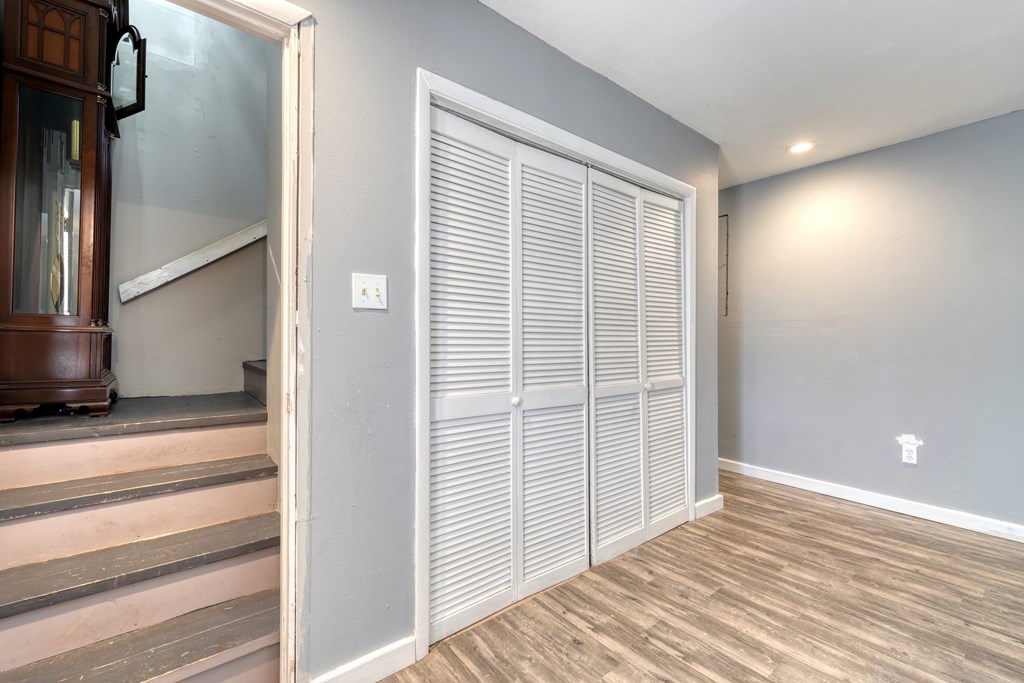 131 Hickory Ridge Circle Hayesville, NC 28904 - Photo 26 of 35 a view of a room with wooden floor and staircase