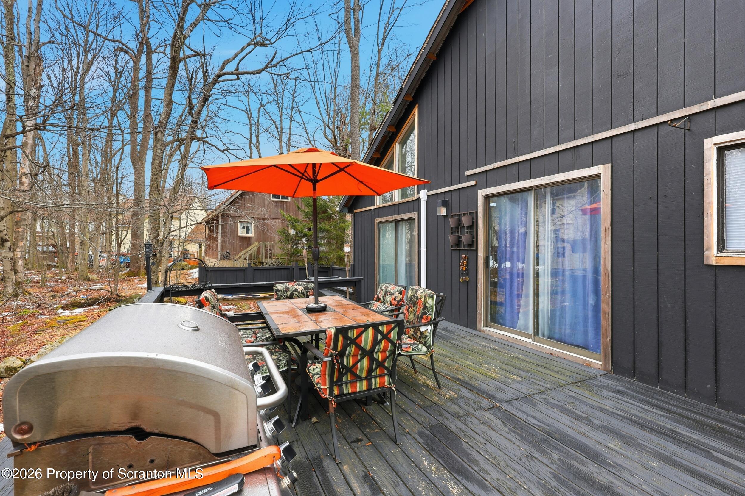 1379 Winding Way Tobyhanna, PA 18466 - Photo 34 of 51 an outdoor space with patio area and umbrella