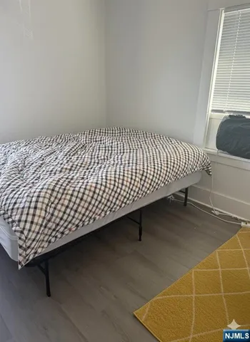 a view of a room with exposed radiator