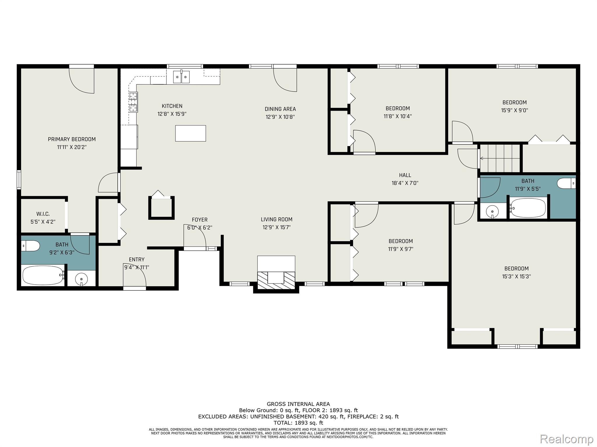 10330 East Potter Road Davison, MI 48423 - Photo 44 of 45 Main Floor Plan/ Measurements