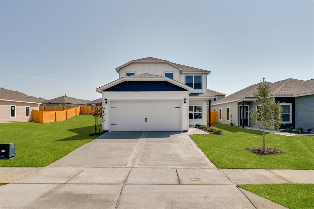 a house view with a garden space