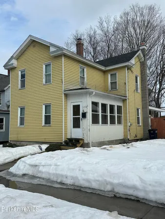 a front view of a house