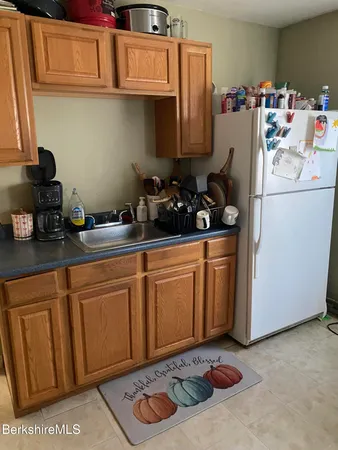 a kitchen with a sink cabinets and utility